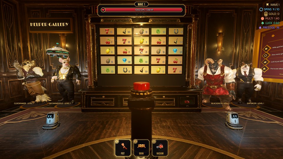 A full machine of sevens