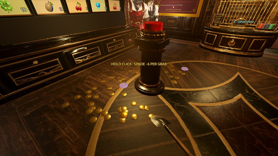 Gold on the casino floor